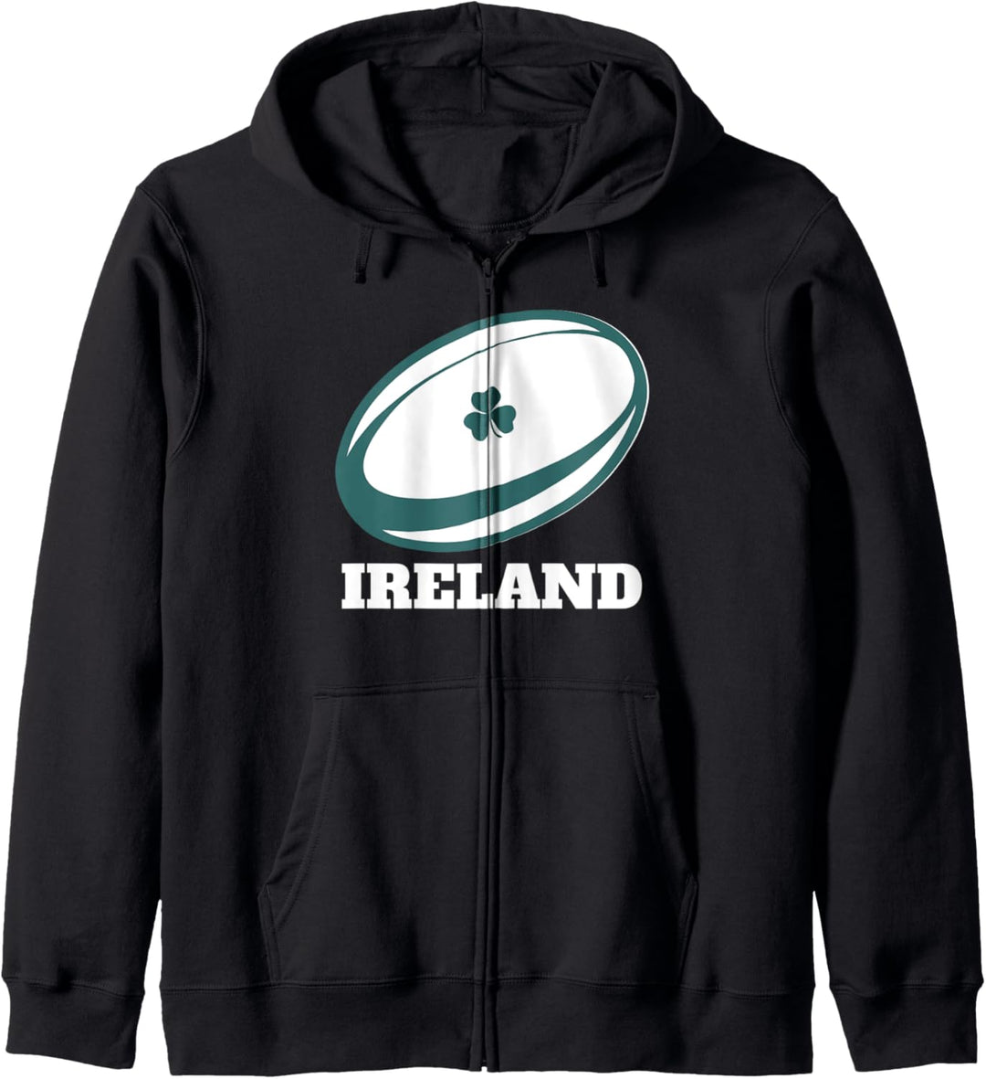 Irland Rugby - Klassischer irischer Rugbyball Kapuzenjacke