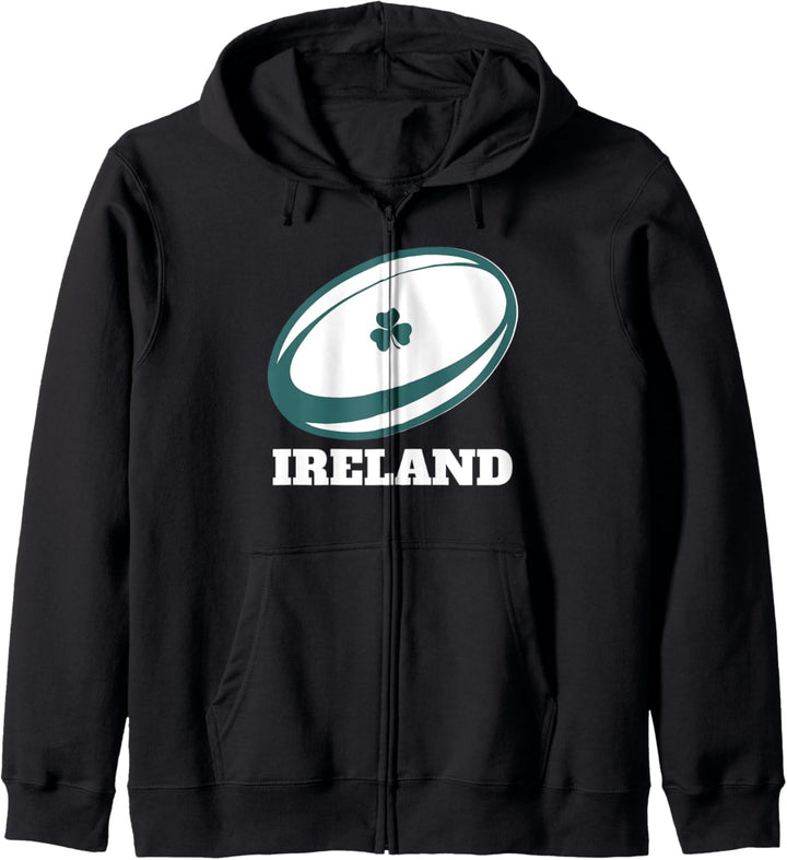 Irland Rugby - Klassischer irischer Rugbyball Kapuzenjacke