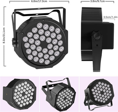 schwarzlicht strahler bühnenlicht 36 led UV strahler für party mit Fernbedienung DMX512 partylicht m