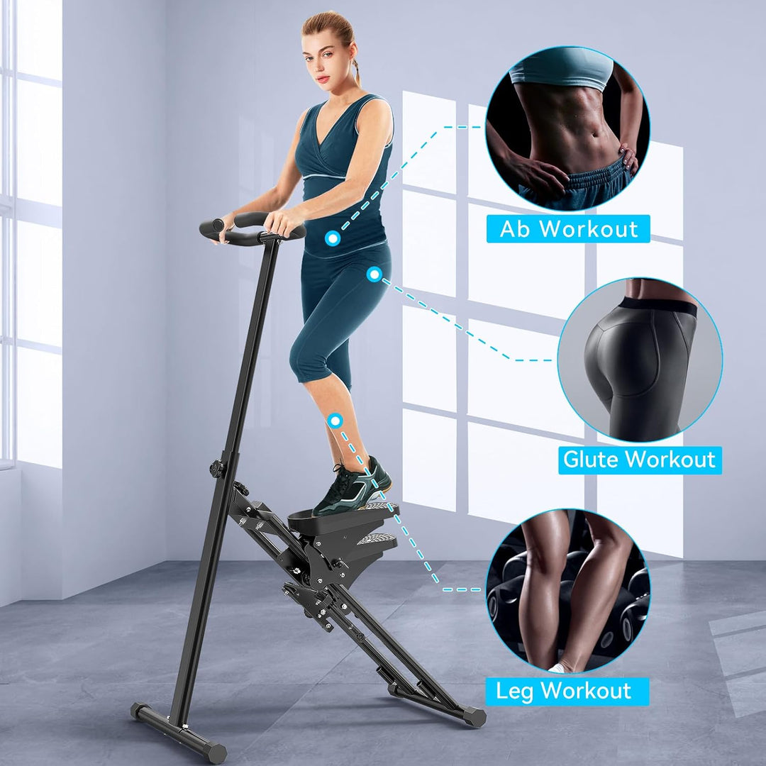 Treppensteiger für Zuhause, Treppensteiger, faltbar, grosses Pedal, vertikale Klettermaschine für Ga