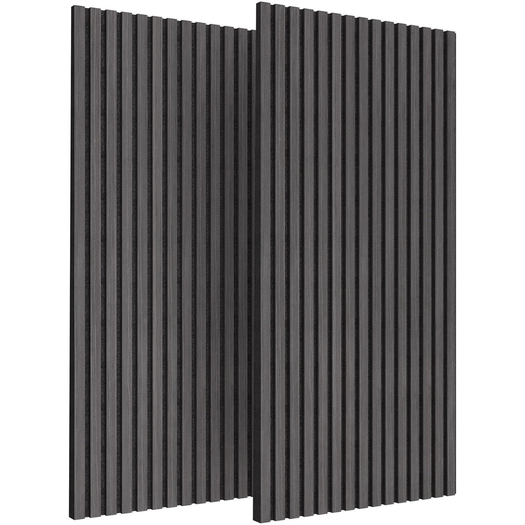 TONOR Holzfurnier Akustikpaneele selbstklebend,1,44m²-2 Stück 120x60x1,9cm 3D Wandpaneele Holzoptik,