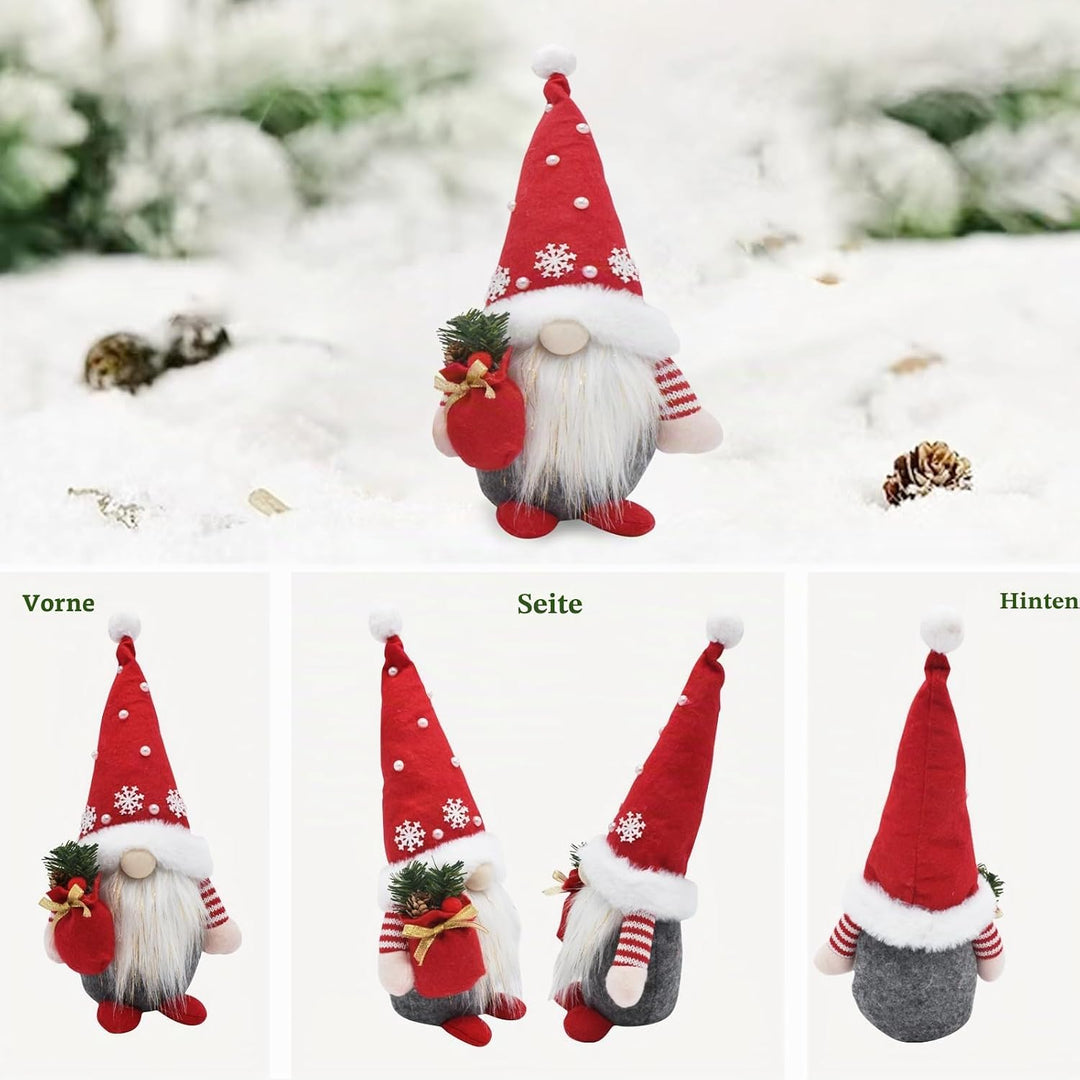 Weihnachtswichtel, 2 Stücke Weihnachten Deko Wichtel Weihnachtsmann, Weihnachtsdeko Plüsch Wichtel f