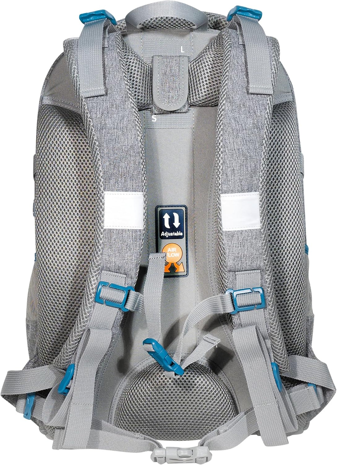 Eberhard Faber Schulrucksack Teenager, 30 Liter Volumen X-Style Grau-petrol, X-Style Grau-petrol