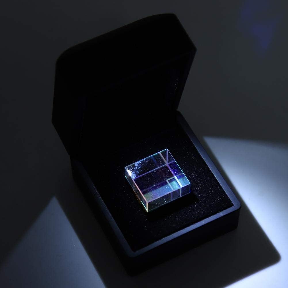 23 * 23 * 23mm optisches Glasprisma, RGB-Dispersionswürfel-Prisma-Buntglasprisma für das Unterrichte