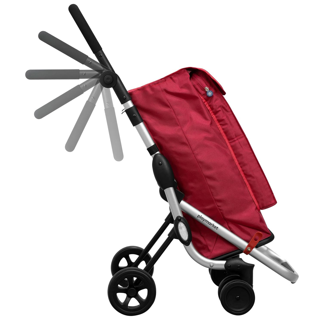 Playmarket Unisex-Adult Go Up Basic Einkaufswagen, Rot (Charme), 110 Centimeters 110 centimeters Rot