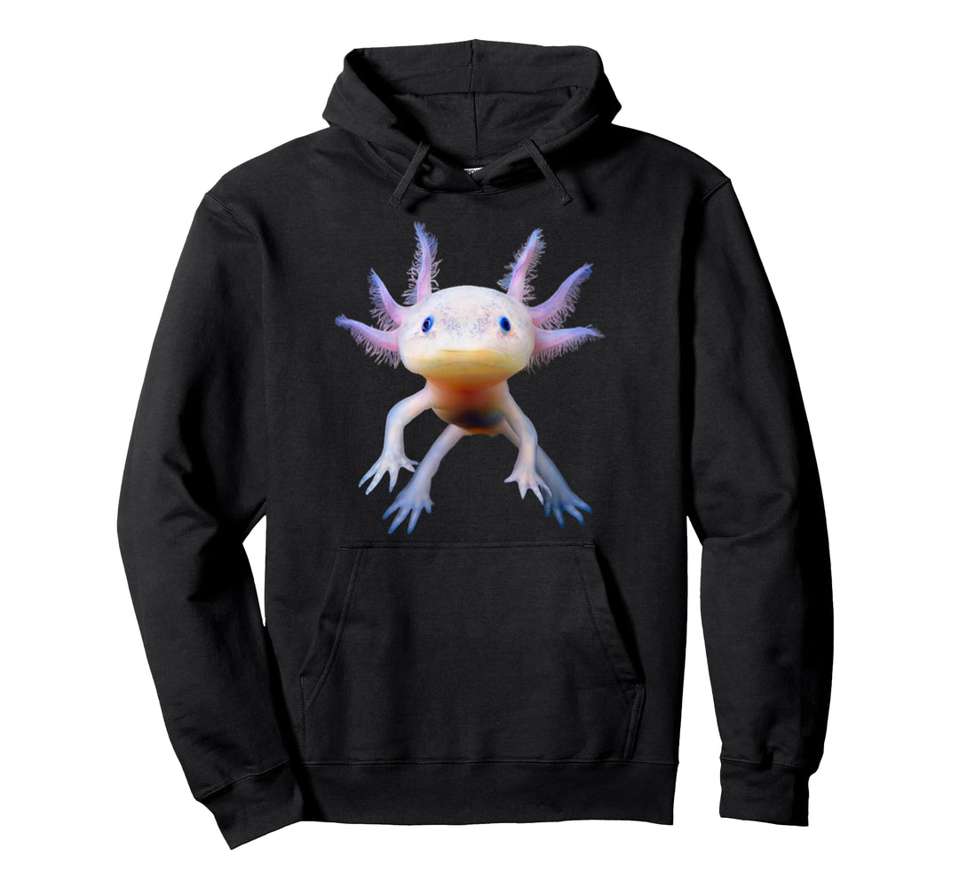 Axolotl Mexican Walking Fish Cute Amphibian Axolotl Pullover Hoodie