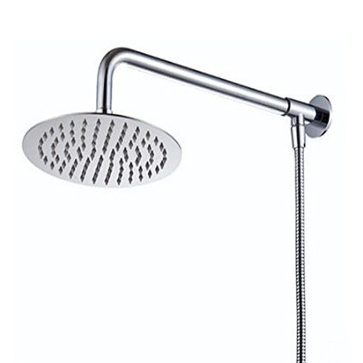 Hiendure® 25cm Runde Luxus Regendusche Einbauduschköpfe Edelstahl Duschkopf aus Edelstahl Spiegeleff