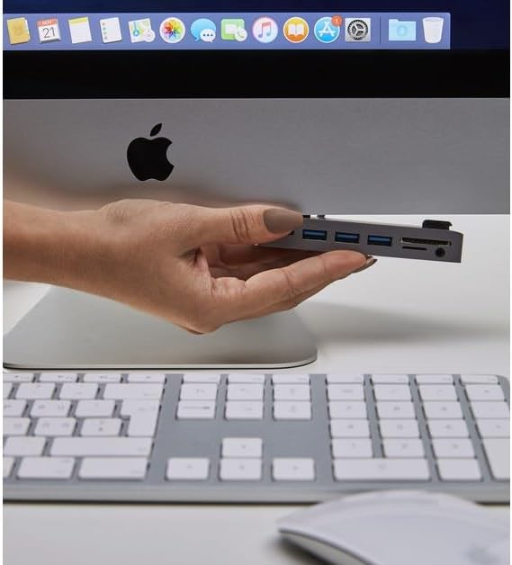 LMP USB-C Attach Hub 7 Port for iMac, Silver