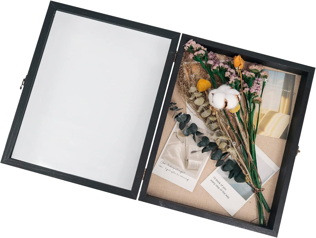 GraduatePro Shadow Box 3D Bilderrahmen mit Leinenrückseite, Bilderrahmen Objektrahmen Erinnerungsstü