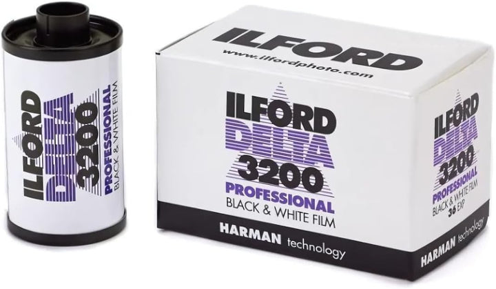 Ilford 1887710 Delta 3200 professionelle, schwarz-weisse Druckfolie, 135 (35 mm), ISO 3200, 36 Aufna