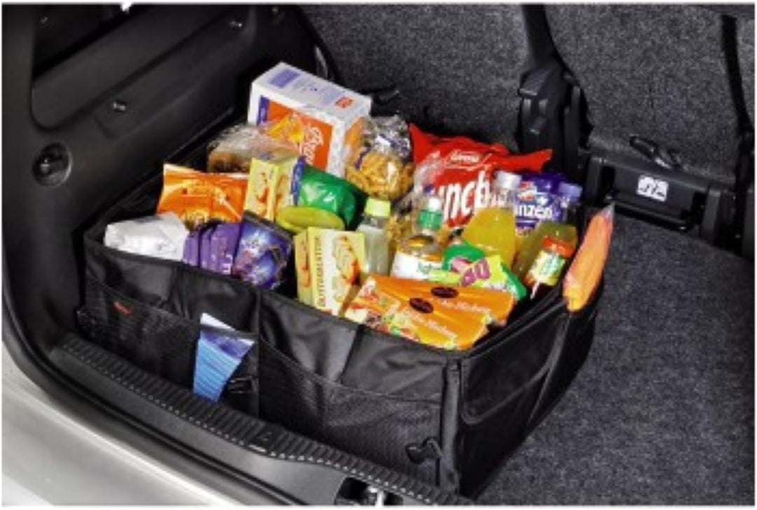 Hama Kofferraumtasche gross (Faltbare Autotasche, Kofferraum-Organizer mit Klettbefestigung inkl. Kl