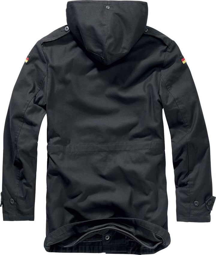 Brandit BUNDESWEHR PARKA MIT FUTTER & FLAGGEN BW FELDPARKA BORDPARKA JACKE WINTERJACKE, 50 / L Schwa