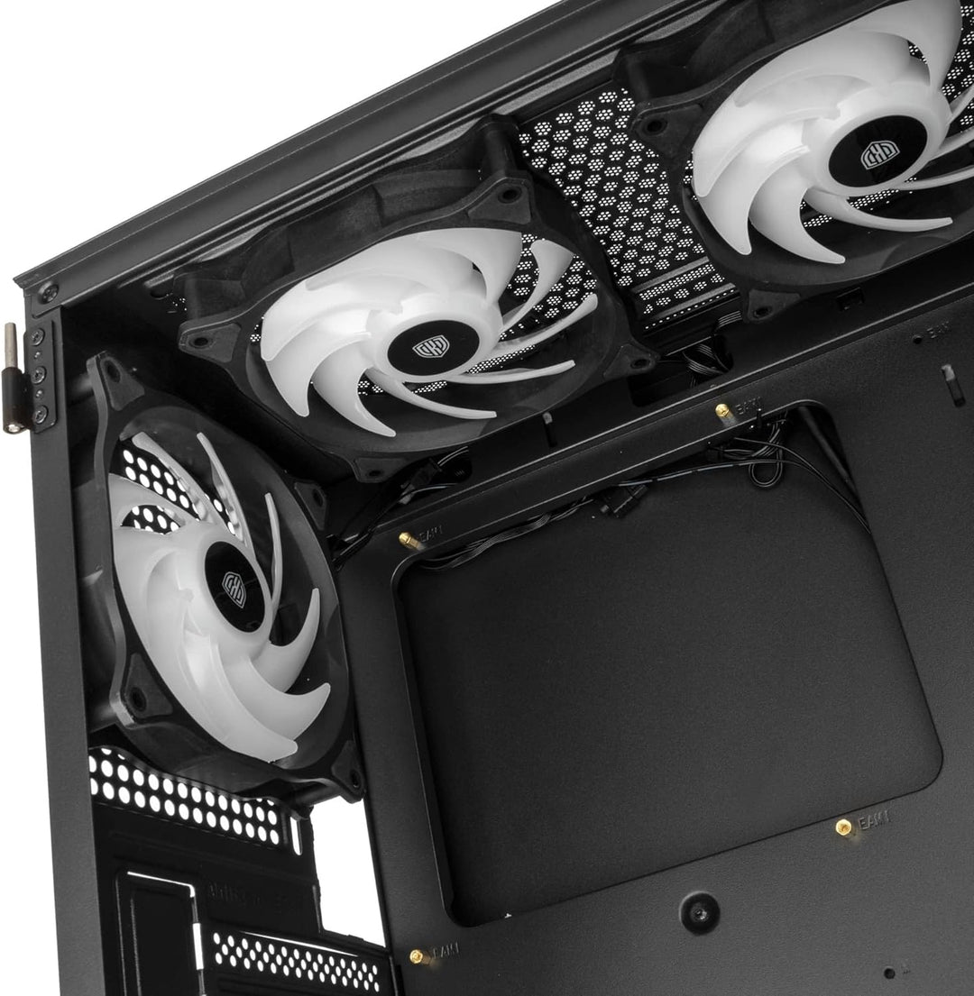 Kolink Observatory HF Mesh PC-Gehäuse, Sechs ARGB-Lüfter, 330 mm GPU-Freiheit, ATX-Motherboard, Gitt