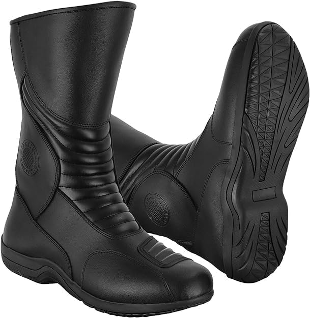 Vaster Moto Motorradschuhe für Herren, verstärkte Strassenschuhe, Motorradstossschutz, rutschfeste S