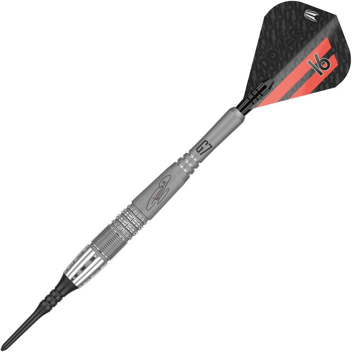 Target Darts Phil Taylor Power 9-Five Gen 7 | 95% Wolfram, Soft Tip Darts Set | Spieler-Edition-Set,