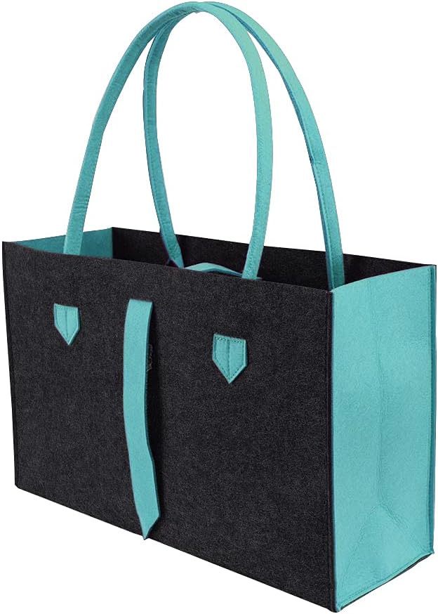 RAIKOU KULT Filz Tasche Shopper; in neuem Design; Filzkorb Einkaufstasche Henkeltasche Zeitungskorb