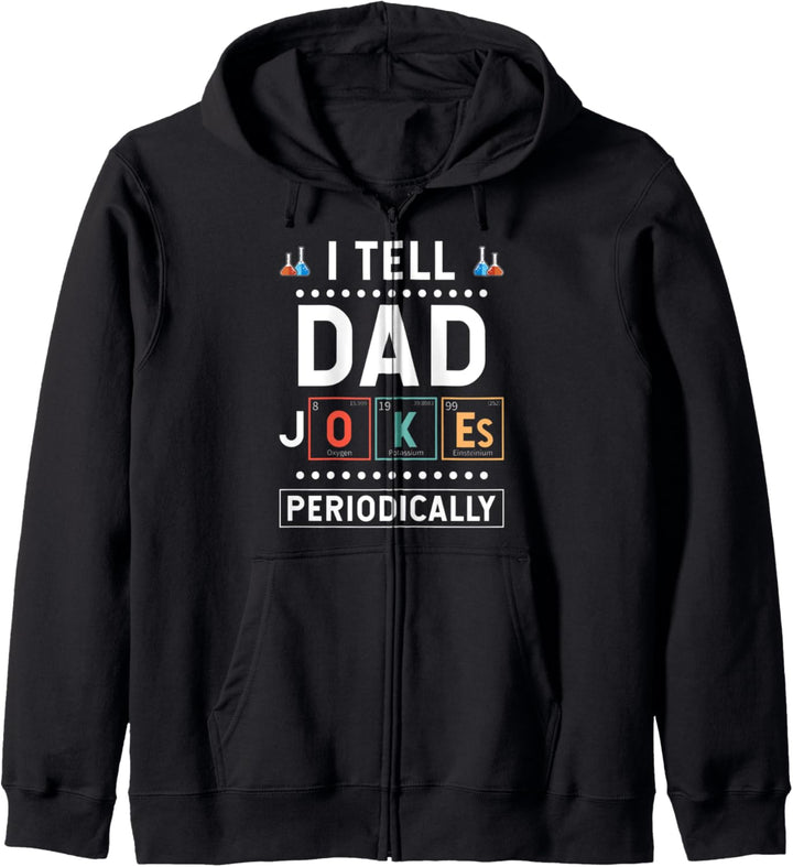Ich erzähle Papa Witze regelmässig Vatertag Spruch Zitat Kapuzenjacke
