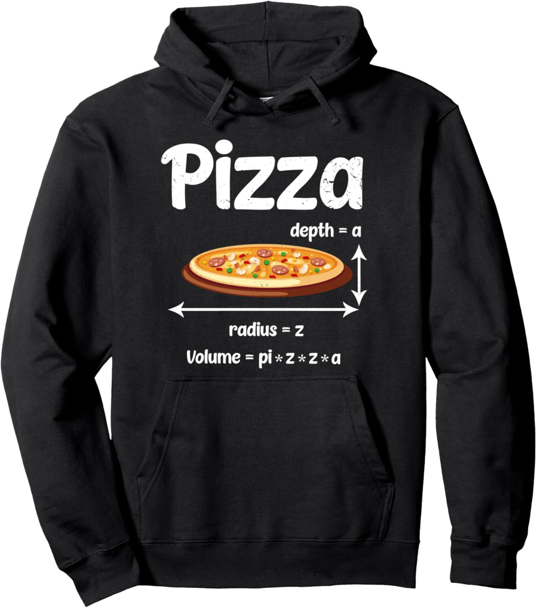 Pizza und Mathematik Lustiges Mathe Lehrer Geschenk Pizzeria Pullover Hoodie