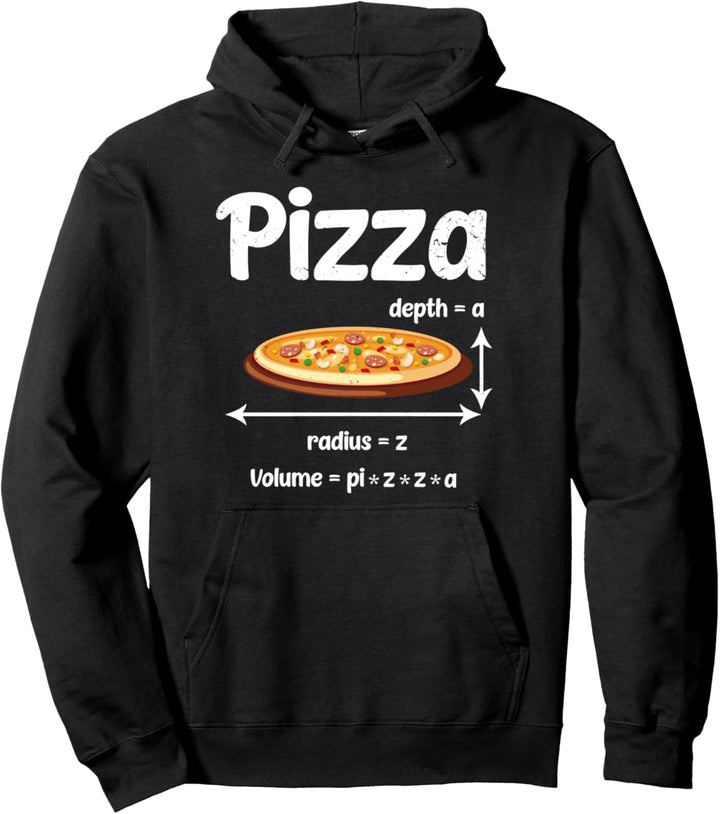 Pizza und Mathematik Lustiges Mathe Lehrer Geschenk Pizzeria Pullover Hoodie