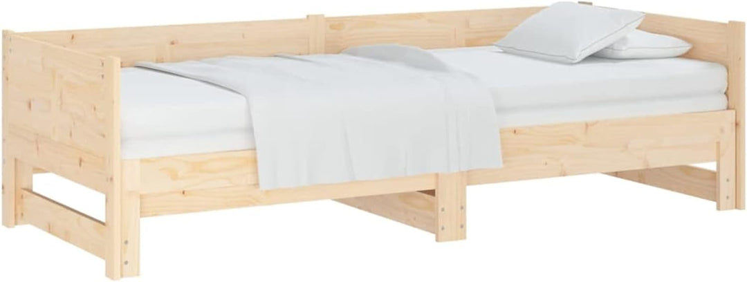 Tidyard Ausziehbares Tagesbett Sofa Sofabett Schlafsofa Bett Bettgestell Bettrahmen Bettsofa Doppelb
