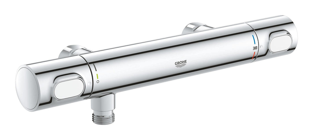 GROHE Precision Flow - Thermostat- Brausearmatur (wassersparend, langlebige Oberfläche, Wandmontage)