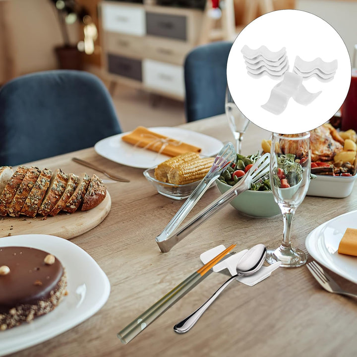 iplusmile 10 Stücke Keramik Säbchen Halter Essstäbchen Ablagen Löffelablage Stäbchenbänke Stäbchen K