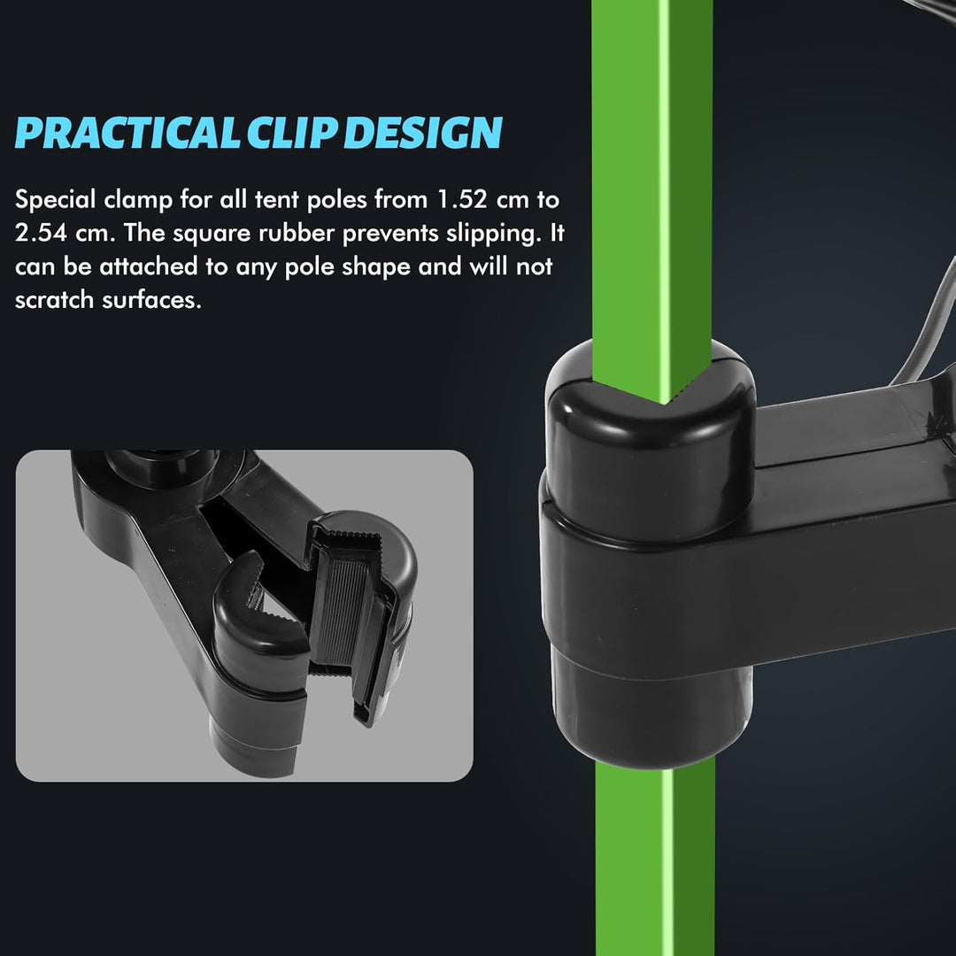 Kartols Clip Ventilator Grow Oszillierend Klein for Growzelt, grow ventilator mit Clip, 2 Geschwindi