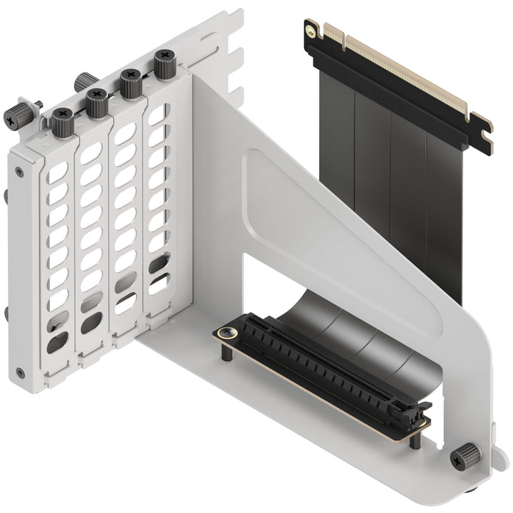 HAVN Universal Vertical GPU Kit Weiss – Vertikale Grafikkarten-Halterung mit PCIe 5.0 Riser-Kabel (1