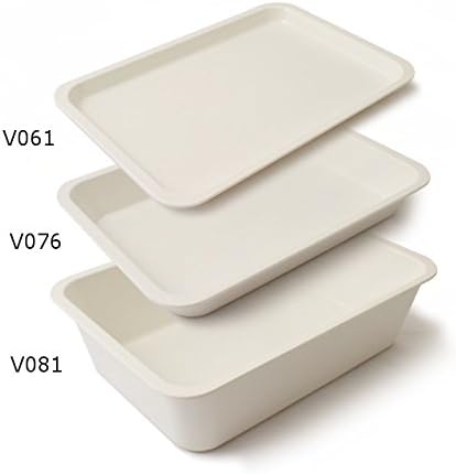 Cartaffini Rechteckige Wanne aus Melamin, 30 x 20 x 8 cm, Standardweiss