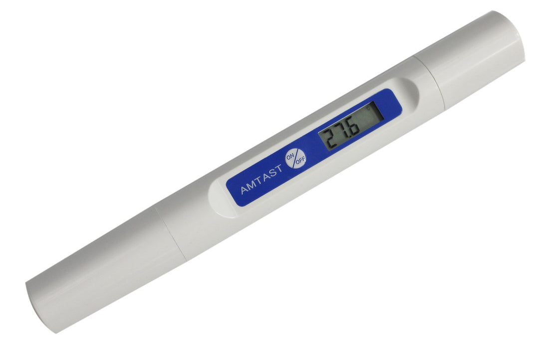 AMTAST PH-Tester ohne Kalibrierungsstift, PH-Messgerät mit Temperaturfunktion, Flüssigkeitstest für
