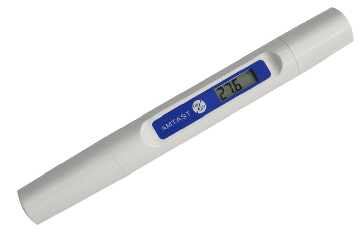 AMTAST PH-Tester ohne Kalibrierungsstift, PH-Messgerät mit Temperaturfunktion, Flüssigkeitstest für