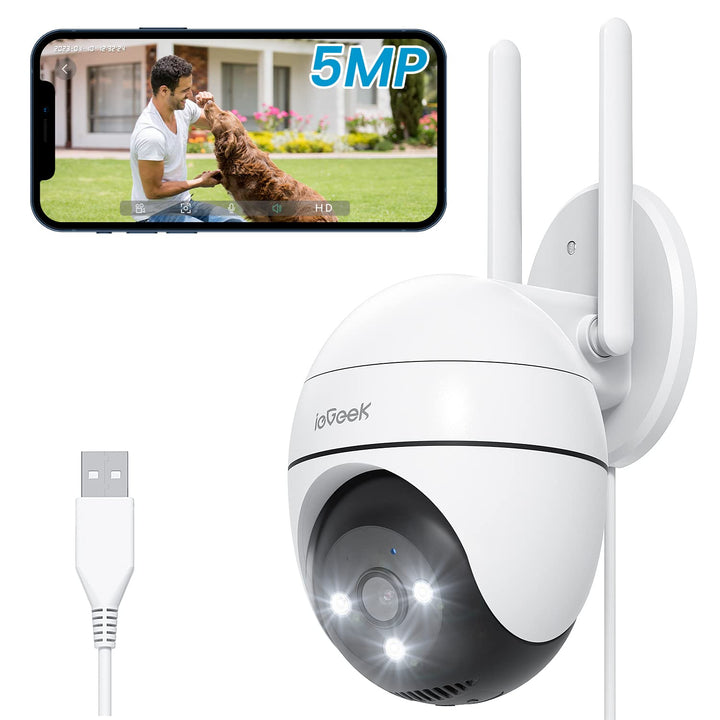 ieGeek 5MP Überwachungskamera Aussen WLAN, PTZ Outdoor IP Kamera überwachung aussen, WLAN Dome Kamer