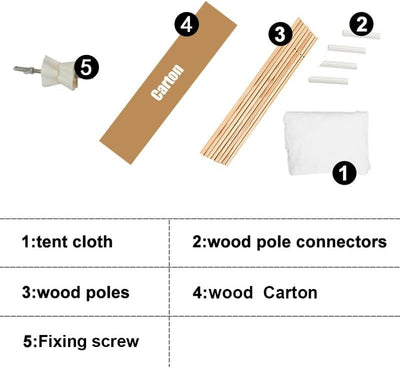 Camiraft Weiss Kinder Tipi Zelt,klassisches indisches Spielzelt für Kinder,Kinderzelte aus Polyester