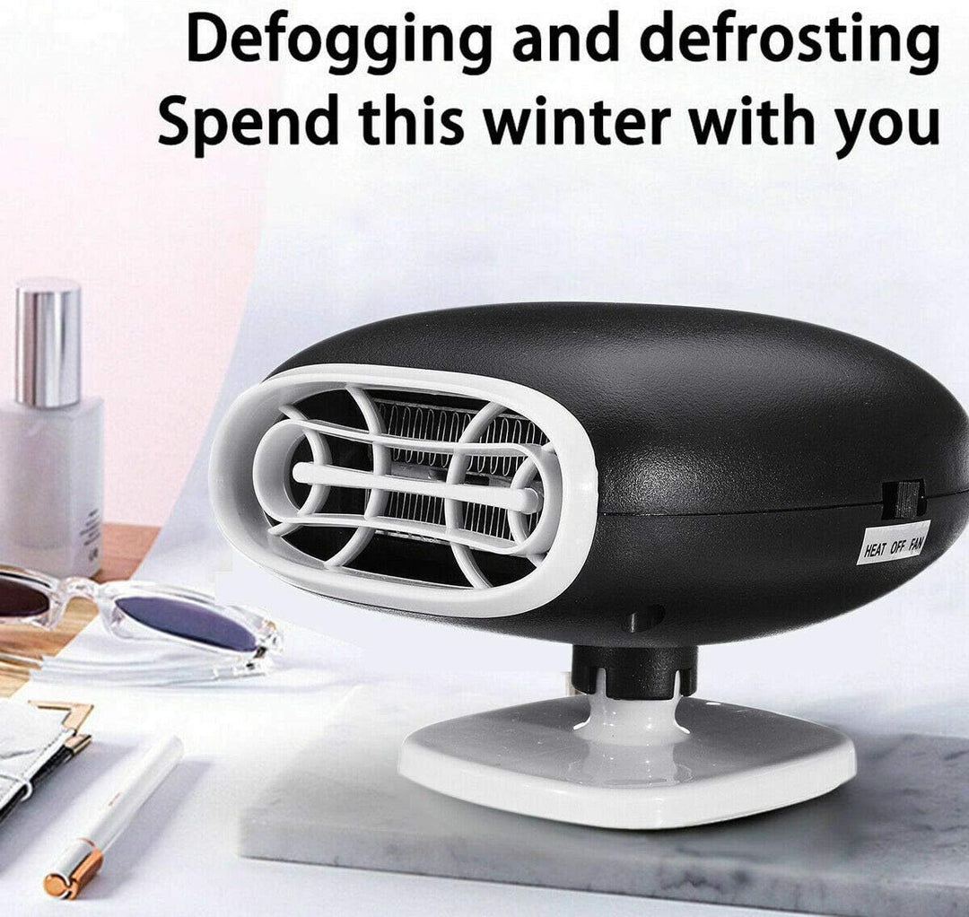12V 150W 10A Auto Heizlüfter, Riloer Tragbare Anti-Fog 2-In-1 Schnellheizung Auto Heizung mit Zigare