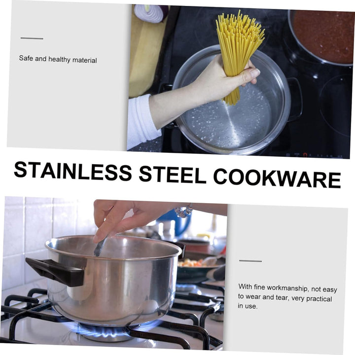 Cabilock Auflaufform Mit Deckel Nudeln Pasta Topf Lager Topf Pasta Herd Metall Nudel Kochen Topf für