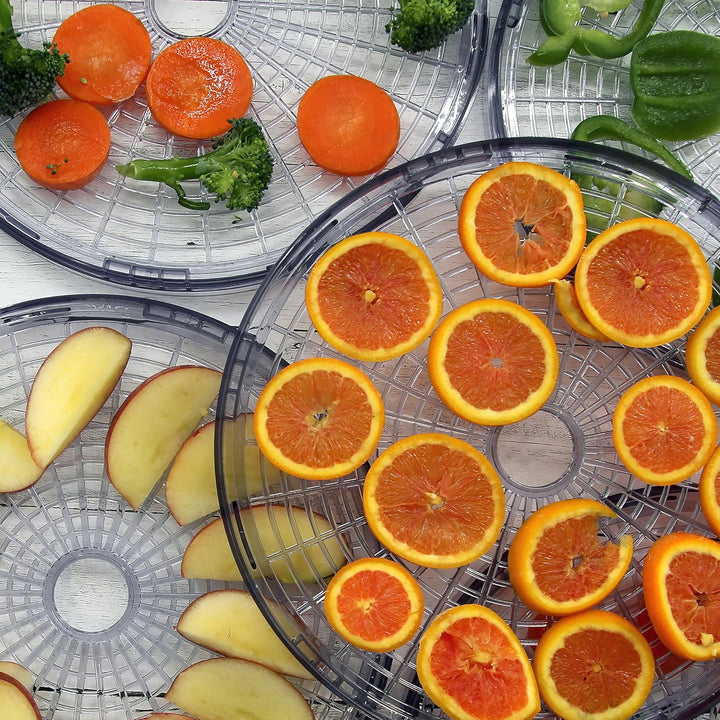 Nutrichef Dörrautomat 5 Einschübe – Schwarz BPA-freies Dörrgerät für Fleisch, Obst, Pilze & Gemüse,