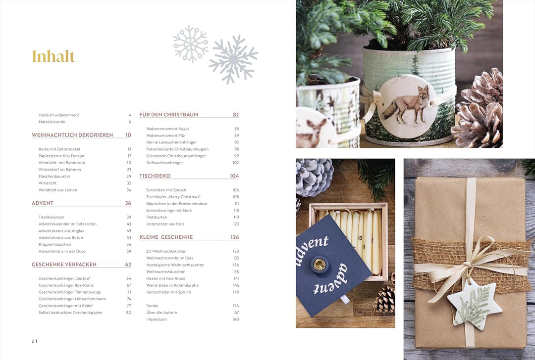 DIY Weihnachtsdeko – Zauberhafte Weihnachtsdeko selbstgemacht: DIYs aus Holz, Papier, Raysin & viele