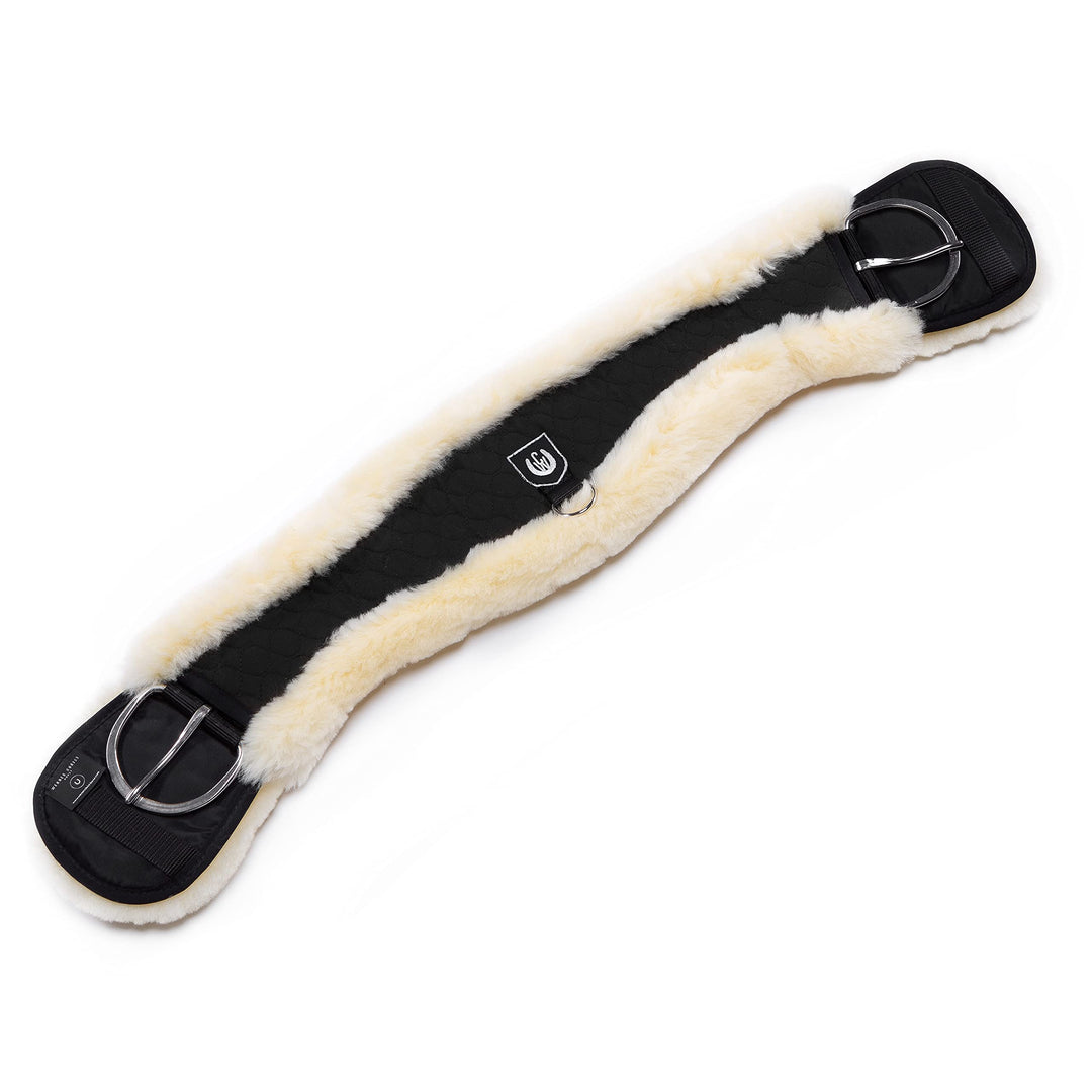 Werner Christ Western Lammfell MONDGURT anatomischer Western-Sattelgurt mit konkaver Sichelform, ech