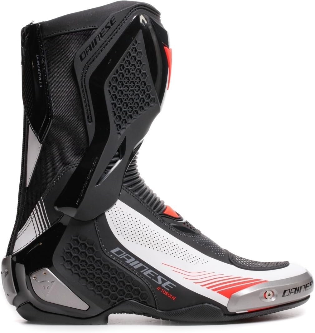 Dainese Torque 4 Air Motorrad Stiefel, schwarz/weiss/rot, 48 Schwarz Weiss Rot 48 EU, Schwarz Weiss