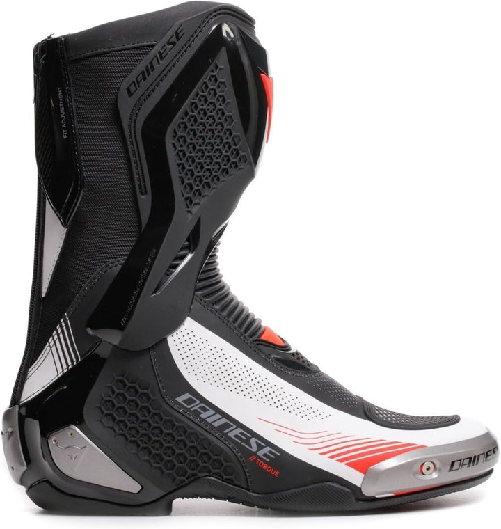 Dainese Torque 4 Air Motorrad Stiefel, schwarz/weiss/rot, 48 Schwarz Weiss Rot 48 EU, Schwarz Weiss