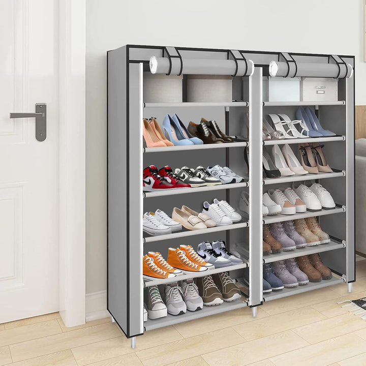 LANTUS Schuhschrank, Schuhschrank, Schuhregal, wasserdicht, 7 Schichten für 36 Paar Schuhe, Schrank