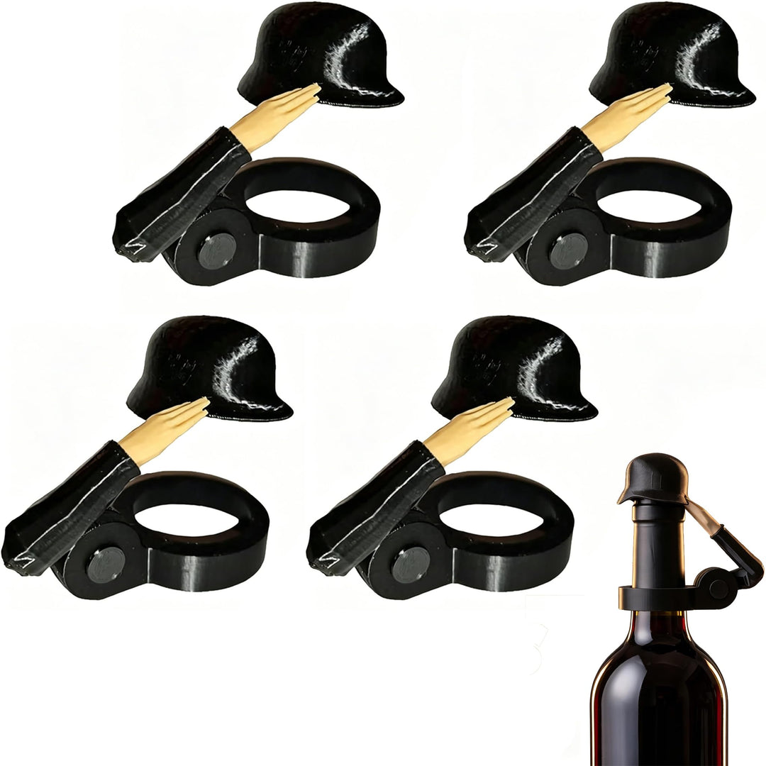 Soldat Salut Bierflaschen Helm, Soldatengruss Bierhelm, Salute Flaschenverschlüsse für Bierflaschen,
