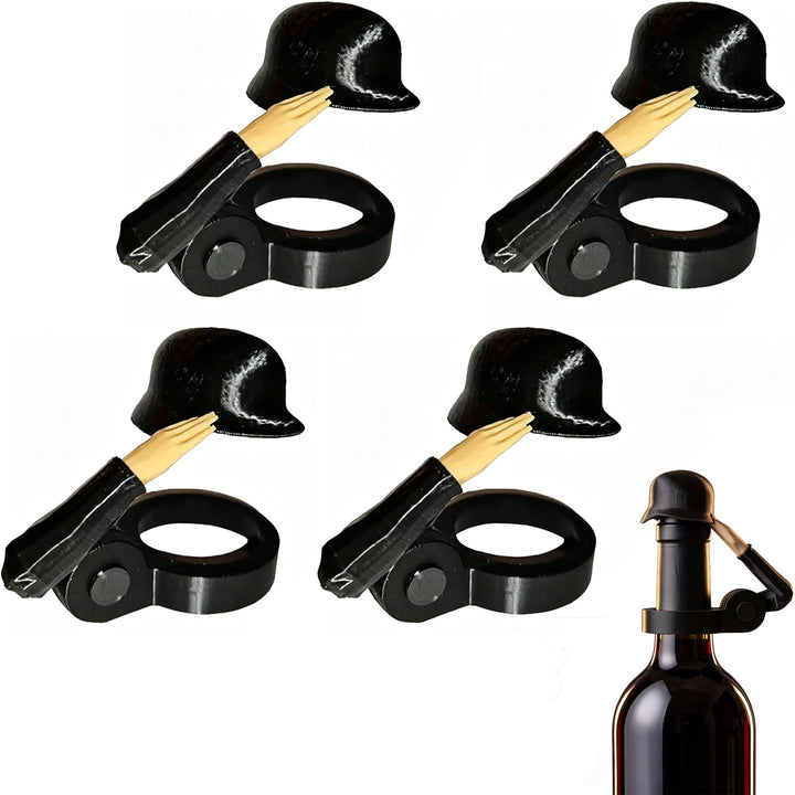 Soldat Salut Bierflaschen Helm, Soldatengruss Bierhelm, Salute Flaschenverschlüsse für Bierflaschen,