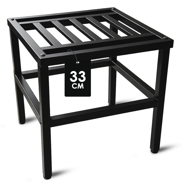 Metall Pflanzenständer Outdoor,33cm Schwarz Schwerlast Blumenständer Blumenhocker für drinnen und dr