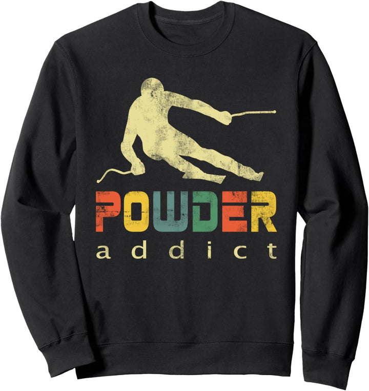 Ski Addict Skifahrer Skifahren Urlaub Wintersport 2022 Vintage Sweatshirt