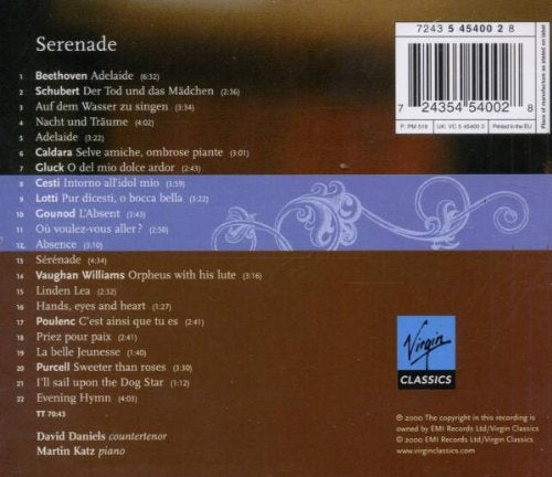 Serenade, Audio-CD