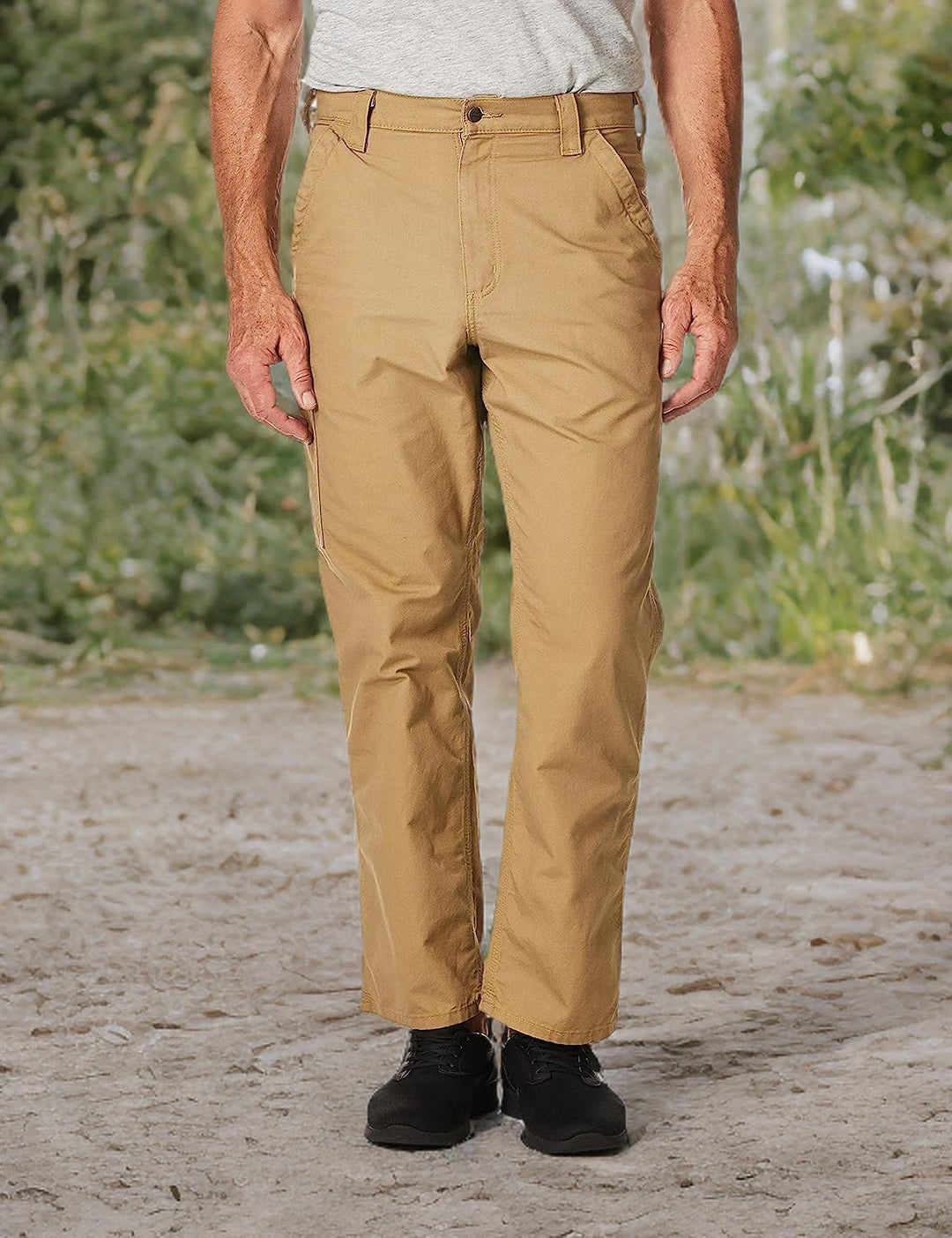Carhartt Herren Latzhose aus Leinen Canvas Work Latzhose Hose Canvas Work Latzhose B151 30W / 34L Du