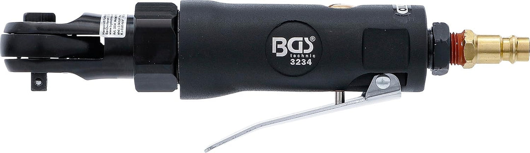 BGS 3234 | Druckluft-Ratschenschrauber | 6,3 mm (1/4") | 34 Nm | Länge 175 mm | mit Kugelsicherung,