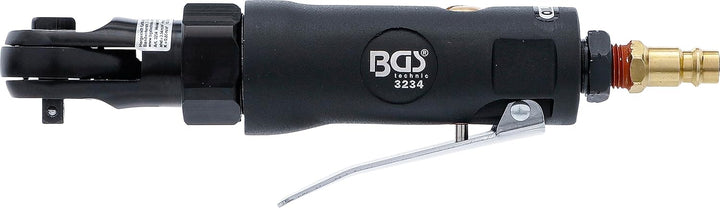 BGS 3234 | Druckluft-Ratschenschrauber | 6,3 mm (1/4") | 34 Nm | Länge 175 mm | mit Kugelsicherung,