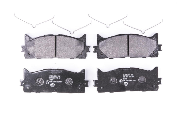 HELLA PAGID 8DB 355 012-401 Bremsbelagsatz - T1605 - Dicke/Stärke: 17.6mm - Bremssystem: Akebono - f
